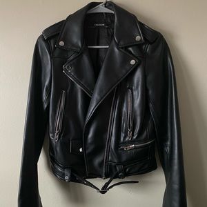 Zara Faux Leather Biker Jacket